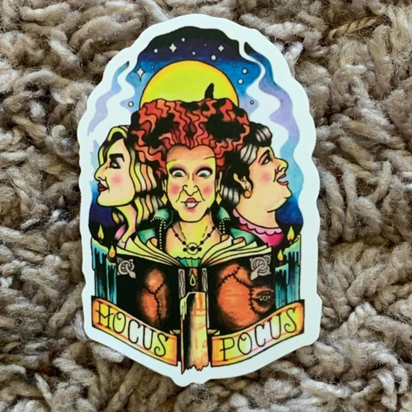 6/$12 Hocus Pocus Vinyl Sticker Matte - Picture 1 of 2